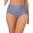 thumbnail image 1 of INSPIRE CHIC Women's Tummy Control Unlined Hipster Underwear High-Waisted Breathable Brief, 1 of 4