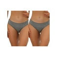 thumbnail image 1 of NOMADIC NOOK Women's Underwear Mid-Rised Hipster Panties 2 Packs XX-Large Gray1, 1 of 4