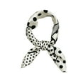 thumbnail image 1 of INSPIRE CHIC Women's 50cm Square Scarf Vintage Retro Polka Dots Head Neck Scarves Neckerchief Black White 19.69*19.69 inch, 1 of 5