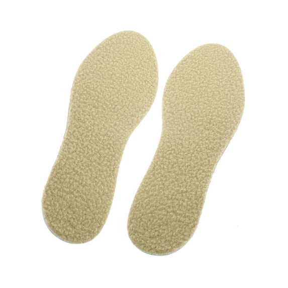 INSPIRE CHIC Women's Warm Fluffy Soft Boot Replacement Fleece Shoe Insoles Beige 9.5