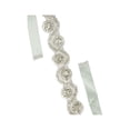 thumbnail image 1 of INSPIRE CHIC Women's Wedding Dress Sash Ribbon Rhinestone Bridal Belt, 1 of 2