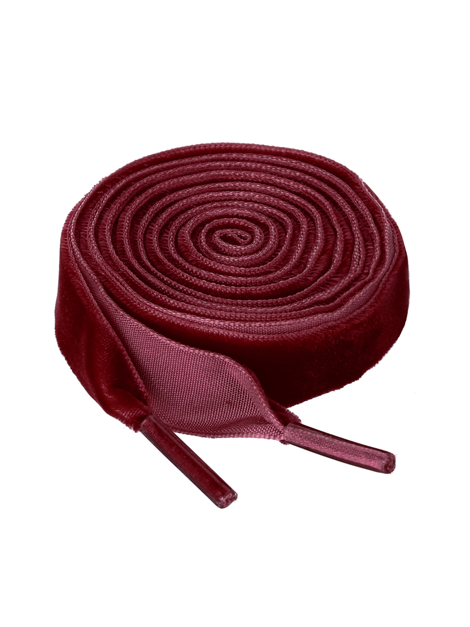 Allegra K Women s Wide Ribbon Shoe Laces Flat Velvet Shoelaces Strings Walmart Business Supplies