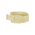 thumbnail image 1 of INSPIRE CHIC Women Wide Waist Belts Braided Woven Belts for Dress Chunky Buckle 22.83-33.07" Beige, 1 of 4