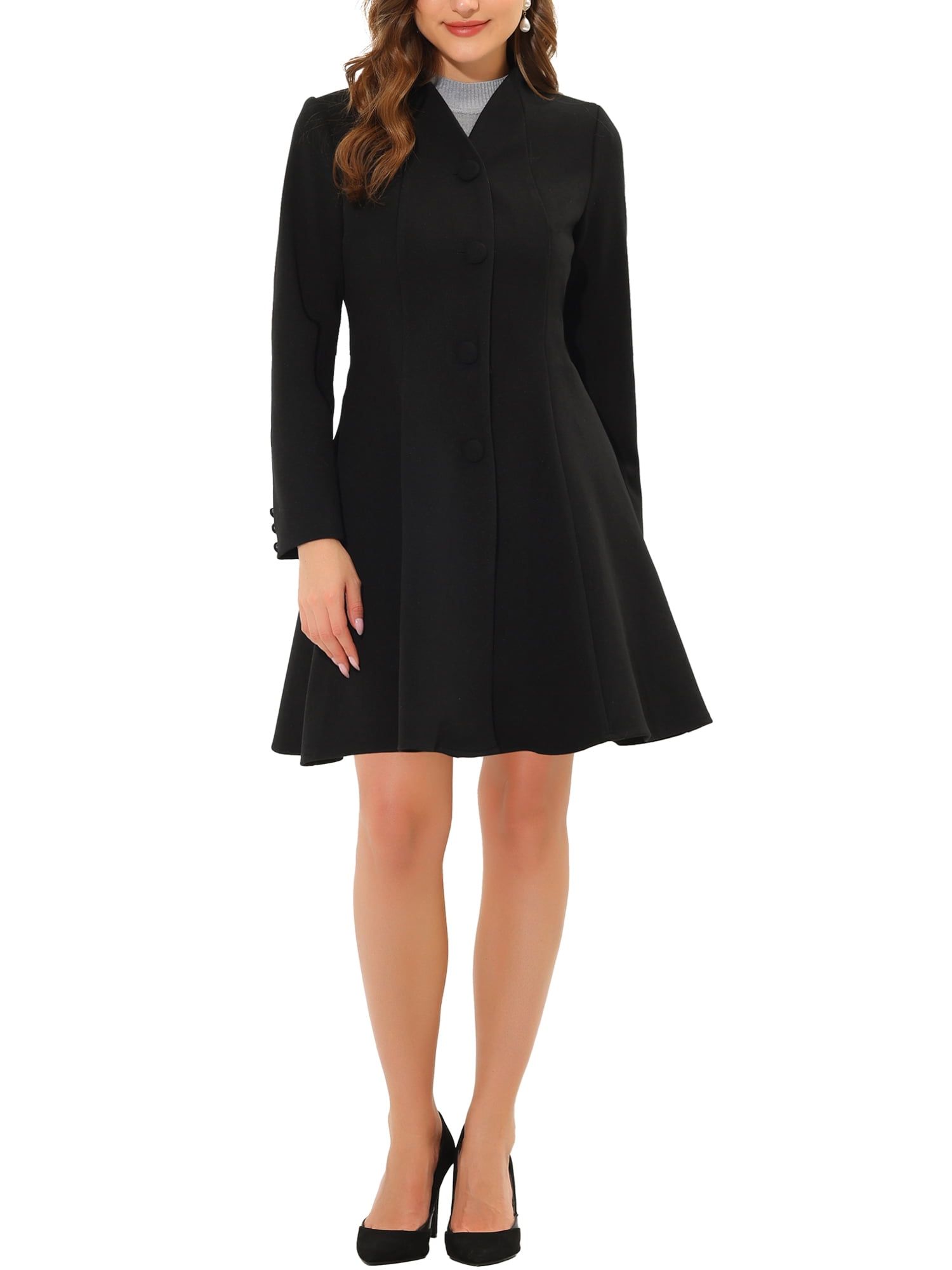 Teresa Coat Woman – Long Warm Lined Winter Coat with Elegant Finish & Fitted Cut main image 0