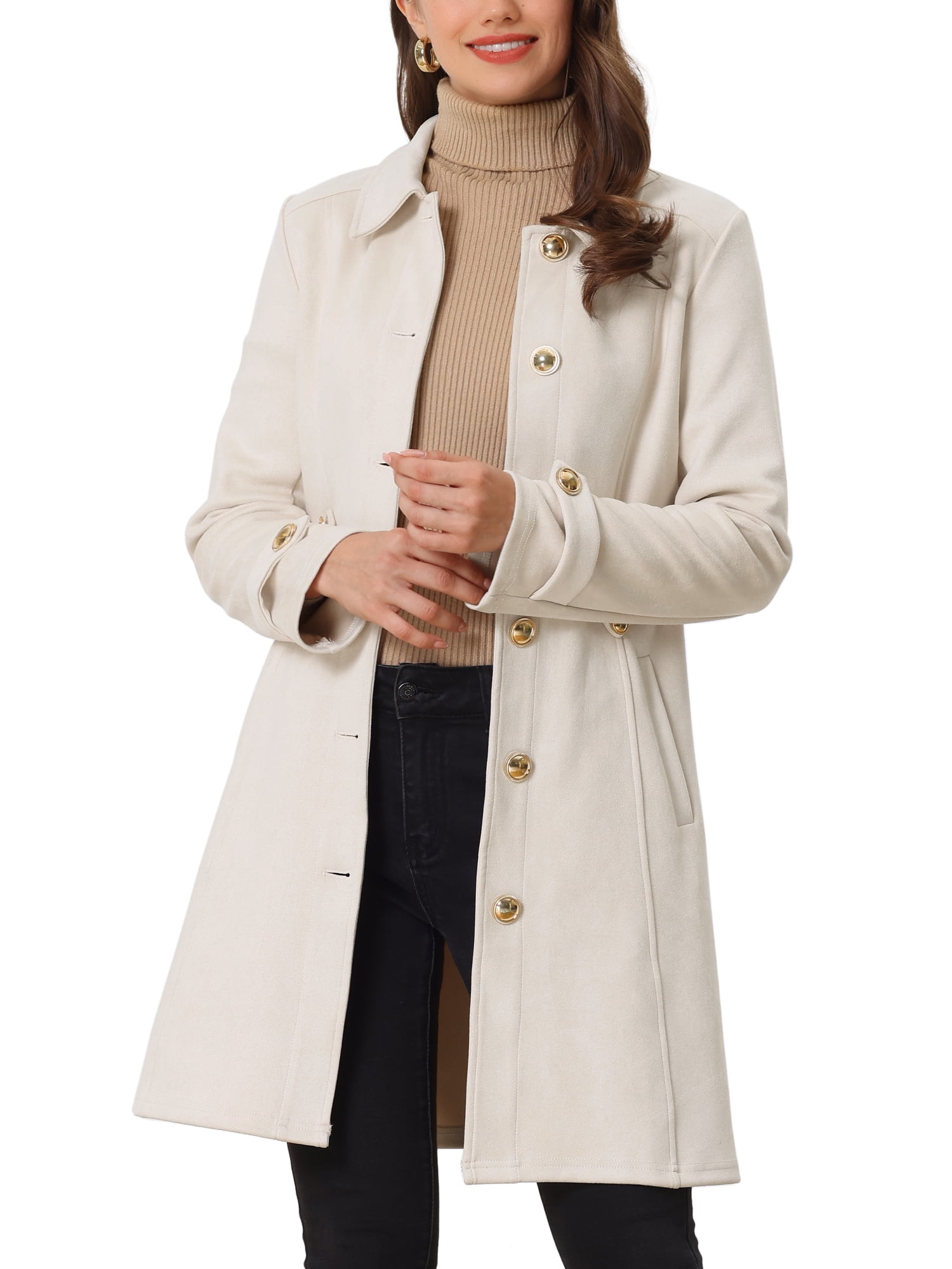 womens coat with tie waist