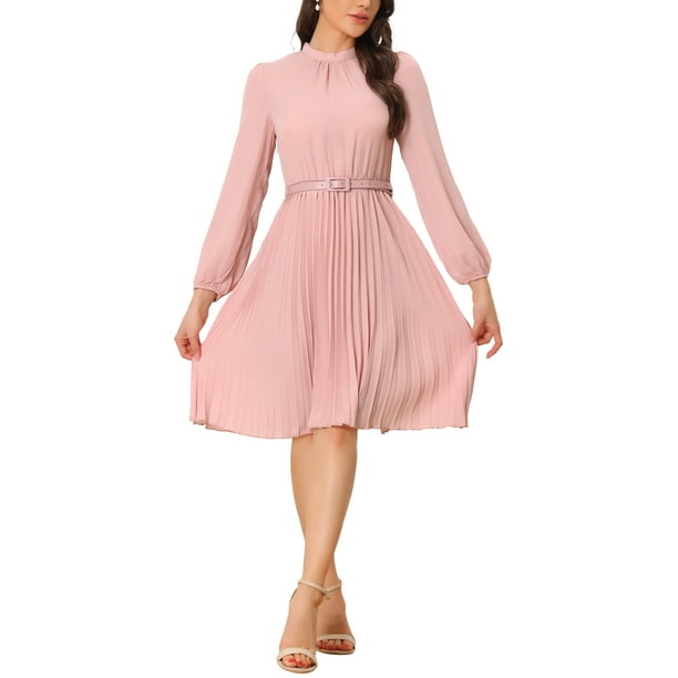 pleated midi shirt dress Garcia Poplin Pleated Midi Shirt Dress