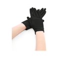 thumbnail image 1 of INSPIRE CHIC Women's Wrist Length Matte Full Finger Stretchy Gloves Black S(Flat hand 6.5 inches), 1 of 2