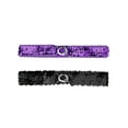 thumbnail image 1 of INSPIRE CHIC Women's Shimmer Skinny Stretchy Waist Belts Sequins Decor Slim Elastic Belts 2PCS Silver side Purple, 1 of 6