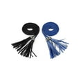 thumbnail image 1 of INSPIRE CHICWomens Tassels Braided Waist Belt Self Tie Woven Skinny Belts for Dress 132cm/52" Black & Royal Blue, 1 of 7
