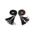 thumbnail image 1 of INSPIRE CHICWomens Tassels Braided Waist Belt Self Tie Woven Skinny Belts for Dress 132cm/52" Black & Coffee, 1 of 7