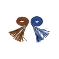 thumbnail image 1 of INSPIRE CHIC Womens Tassels Braided Waist Belt Woven Skinny Belts for Dress Brown & Royal Blue, 1 of 7
