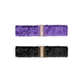 thumbnail image 1 of INSPIRE CHIC Women's Wide Waist Belts Interlock Buckles Shine Stretchy Belts 2PCS Light Purple, 1 of 6