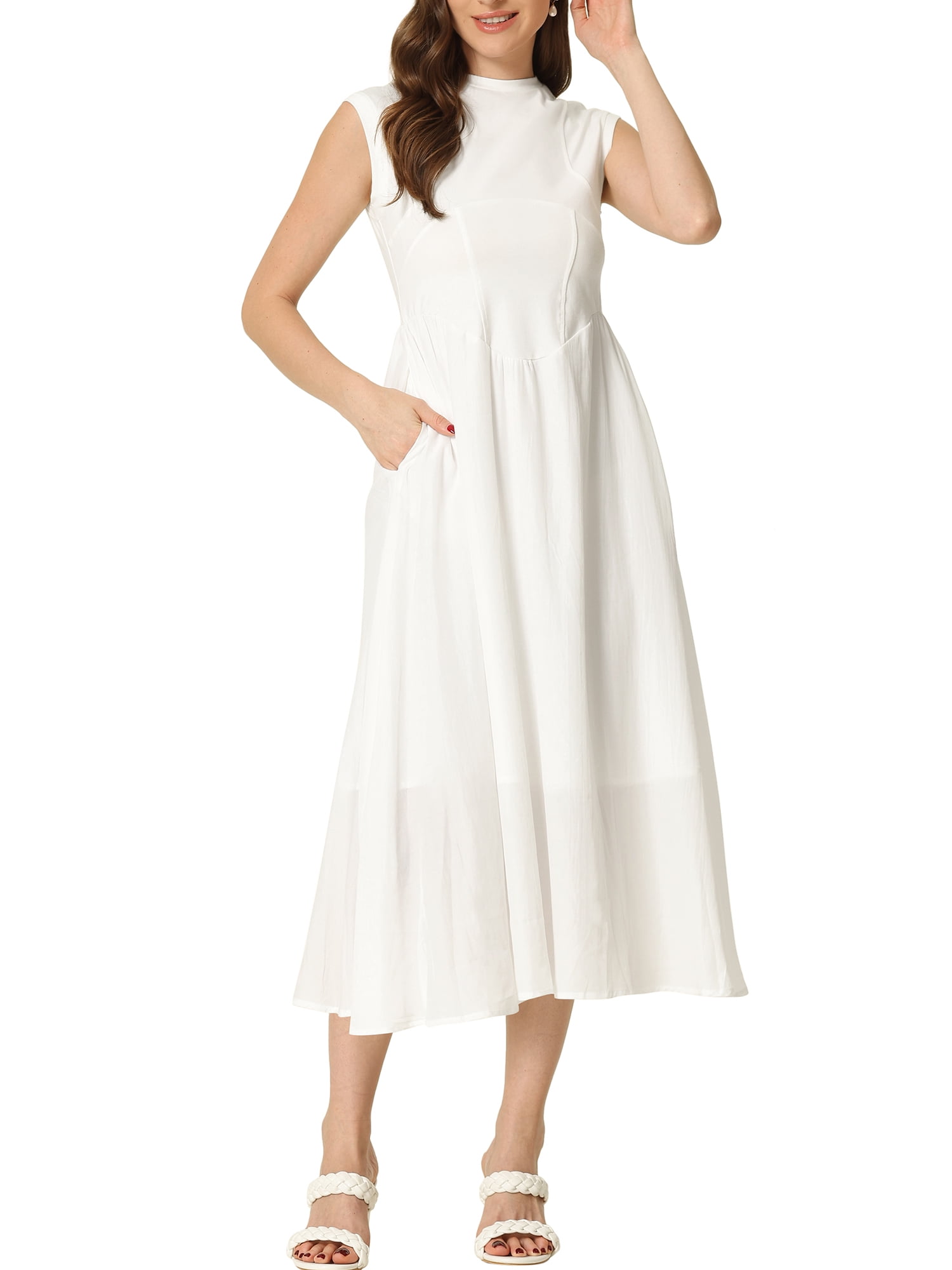 nye midi dresses ASHLEYlauren Beaded Fringe Midi Dress 11766