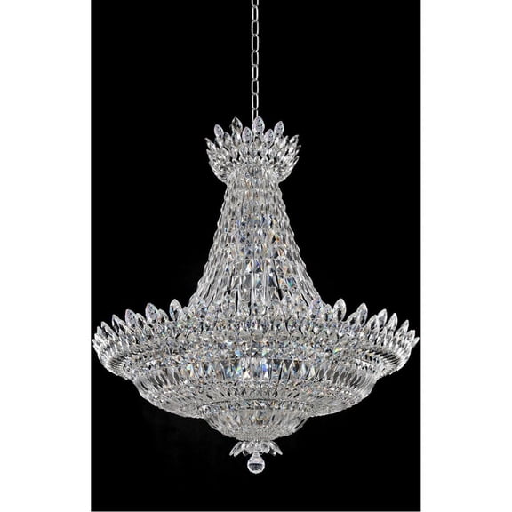 020573-010-FR001-Allegri Lighting-Belluno - Thirty-Two Light Pendant Chrome Finish with Firenze Clear Crystal