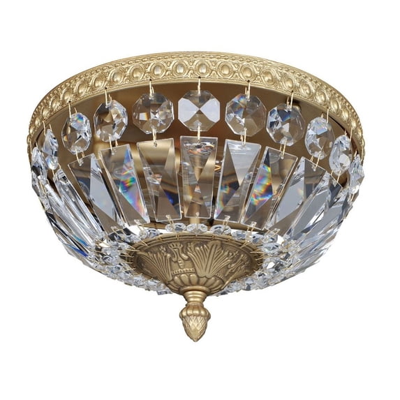 Allegri by Kalco Lighting 025940-031-FR001 Lemire 2 Light 10"Dia Flush Mount wit