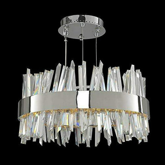 030253-010-Allegri Lighting-Glacier - 20 Inch LED Round Pendant Glacier - 20 Inch LED Round Pendant