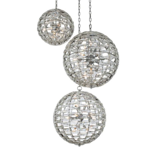 Allegri 037252-Fr001 Alta 36 Light 48" Wide Crystal Multi Light Pendant - Chrome