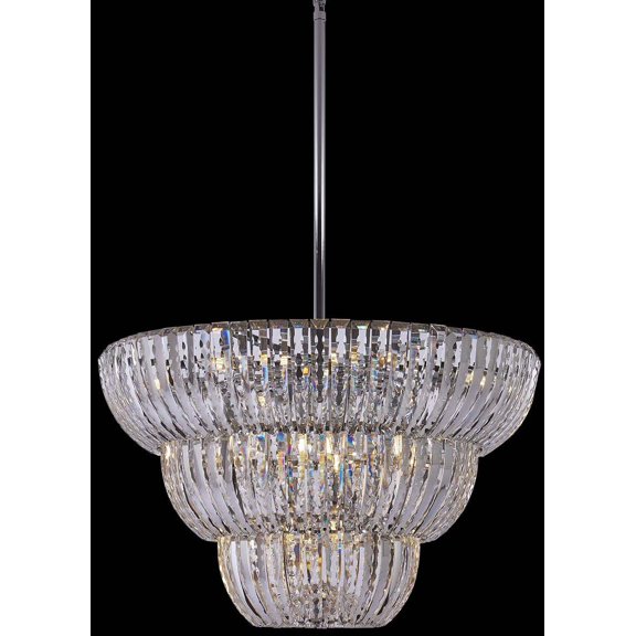 Allegri 040852-Fr001 Fontana 15 Light 30" Wide Crystal Pendant - Chrome