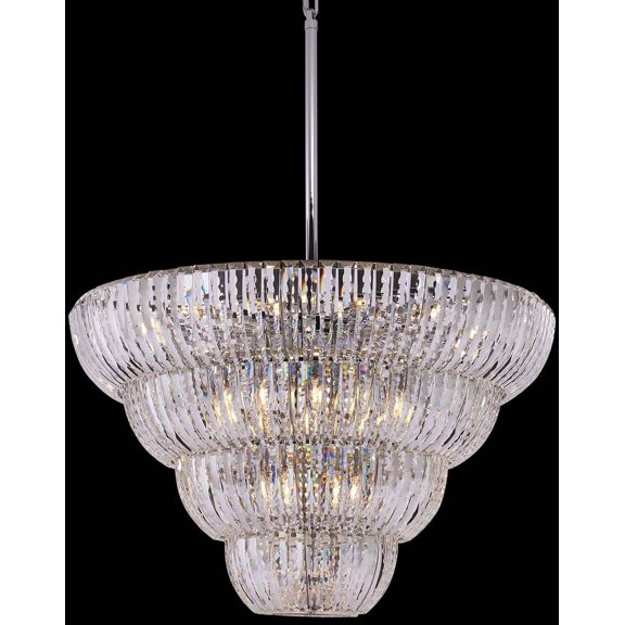 Allegri 040853-Fr001 Fontana 30 Light 38" Wide Crystal Pendant - Chrome