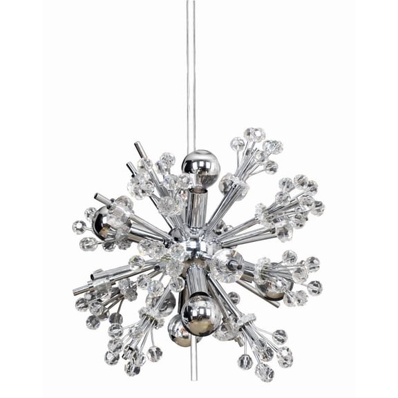 Allegri 11631-018-FR001 Shorecrest 6 Light 13" Wide Crystal Multi Light Pendant - Gold