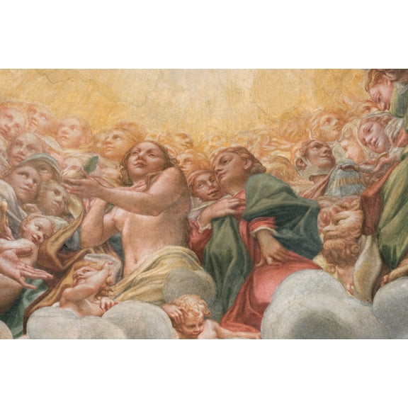 Allegri Antonio Known As Correggio Assumption Of The Virgin 1526 - 1530 16Th Century Fresco Italy Emilia Romagna Parma Santa Maria Assunta Cathedral Dome (560192) Everett CollectionMondadori Portfolio