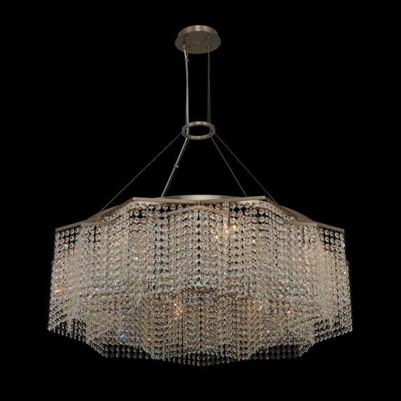 Allegri 038956-038-FR001 Cometa 8 Light 34" Wide Crystal Chandelier - Brushed Champagne