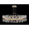 thumbnail image 1 of 030257-038-Allegri Lighting-Glacier - 60 Inch 182W LED Round Pendant Brushed Champagne Gold  Chrome Finish with Firenze Clear Crystal, 1 of 327