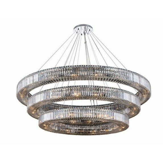 11723-010-FR001-Allegri Lighting-Rondelle - 56 Light 3 Tier Pendant Rondelle - 56 Light 3 Tier Pendant