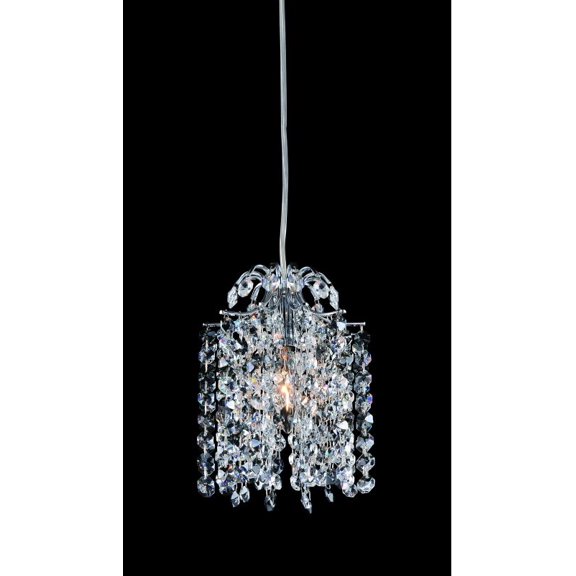 11761-010-FR102-Allegri Lighting-Milieu - 9 Inch One Light Mini Pendant Chrome Fleet Gold Milieu - 9 Inch One Light Mini Pendant
