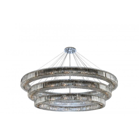 Allegri Lighting - Rondelle - Sixty-Two Light 3-Tier Pendant Chrome Finish