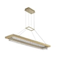 thumbnail image 1 of 036361-039-FR001-Allegri Lighting-Saturno - 44 Inch 80W LED Island   Brushed Brass Finish with Clear Firenze Crystal, 1 of 2