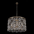thumbnail image 1 of Allegri 039557-062-FR001 Triangulo 8 Light 34" Wide Crystal Drum Chandelier - True Brass, 1 of 1
