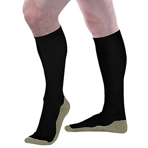 Allegro 15-20 mmHg Athletic 95 Copper Support Compression Socks, Comfortable Support Garments