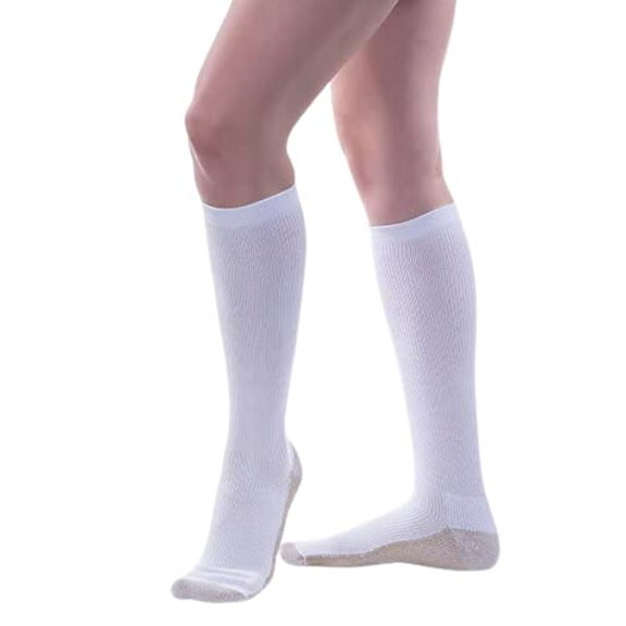 Allegro 15-20 mmHg Athletic 95 Copper Support Compression Socks, Comfortable Support Garments