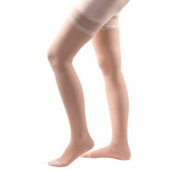 Allegro 15-20 mmHg Essential 4 Sheer Support Thigh High (Nude) Large