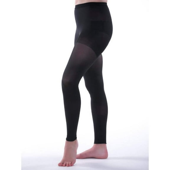 Allegro 15-20 mmHg Footless 57 Pantyhose (Black) Small