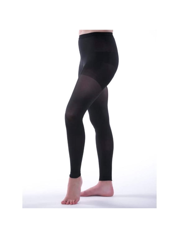 Allegro 15-20 mmHg Footless 57 Pantyhose (Black) Small