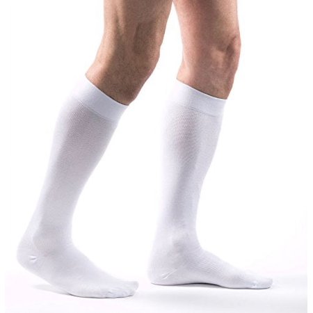 Allegro 15-20 mmHg Premium Milk Compression Sock (White) 3
