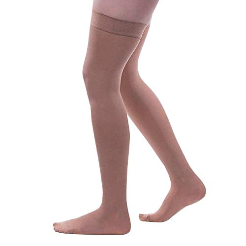 Allegro 15-20 mmHg Soft 260 Microfiber Thigh High Compression Hose, Comfortable Support Garments