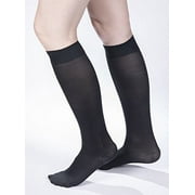 Allegro 15-20 mmHg Soft Microfiber Compression 250 Closed Toe Knee Highs, Comfortable Support Garments