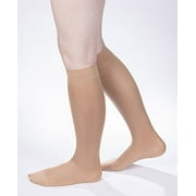 Allegro 15-20 mmHg Soft Microfiber Compression 250 Closed Toe Knee Highs, Comfortable Support Garments