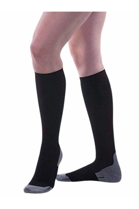 Allegro 15-20mmHg Athletic 387 Recovery Socks (Black) Medium