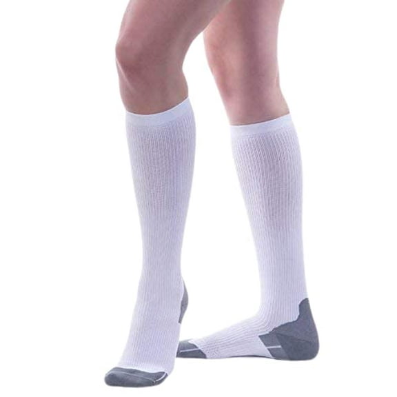 Allegro 15-20mmHg Athletic 387 Recovery Socks (White) X-Large