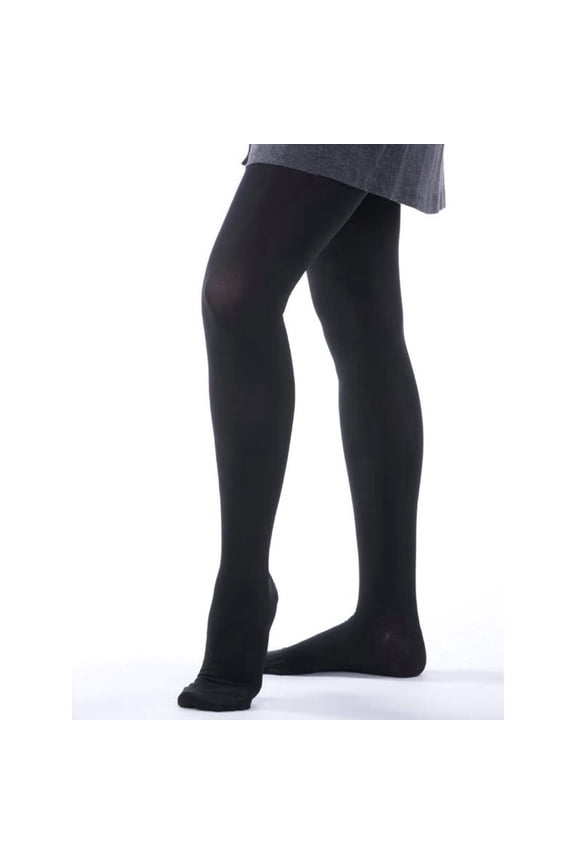 15-20mmHg Soft 271 Microfiber Pantyhose (Black) Petite