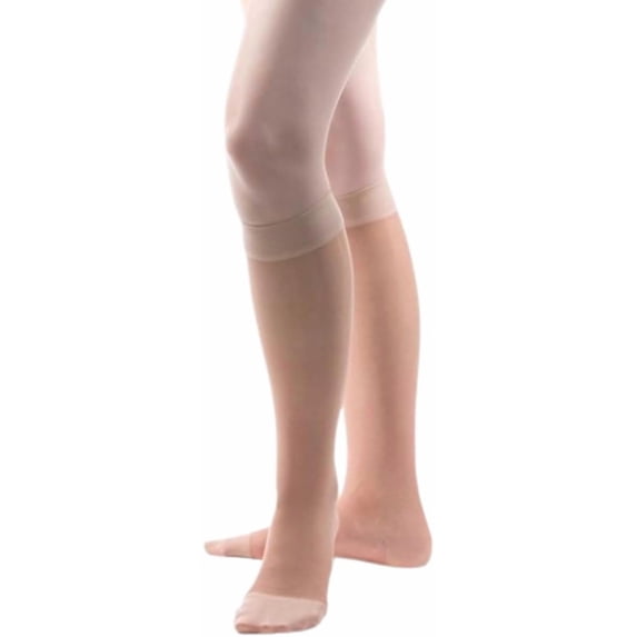 Allegro 20-30 mmHg Essential 18 Sheer Support Knee High (Nude) Small