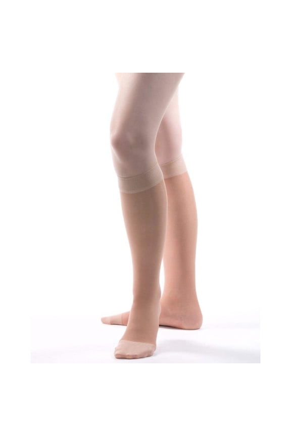 Allegro 20-30 mmHg Essential 18 Sheer Support Knee High (Nude) Small