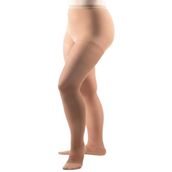 Allegro 20-30 mmHg Essential 33 Sheer Support Compression Pantyhose - Comfortable Women's Compression Hose with Closed Toe