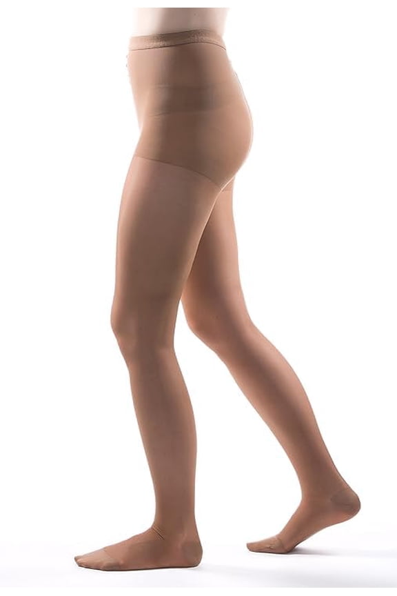 Allegro 20-30 mmHg Essential 33 Sheer Support Pantyhose (Taupe) Petite