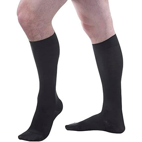Allegro 20-30 mmHg Soft 252 Microfiber Knee High Compression Stockings, Comfortable Support Garments