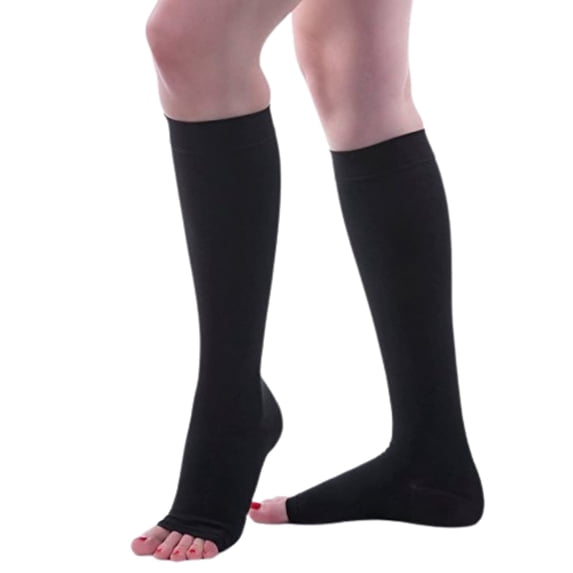 Allegro 20-30 mmHg Surgical 200/201 Regular Length Open Toe Knee High Stocking, Comfortable Support Garments